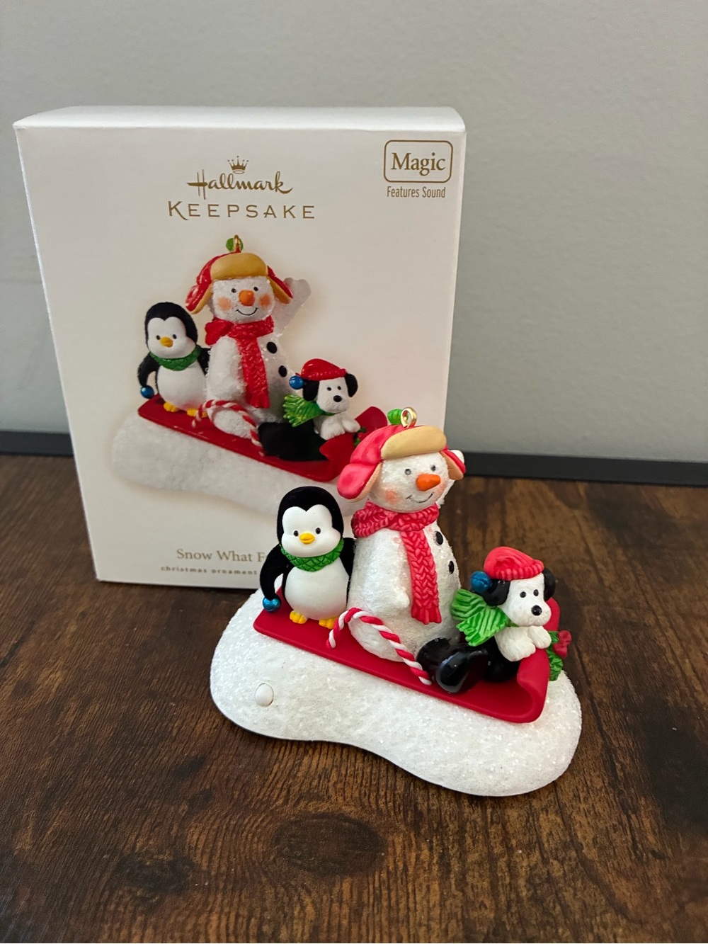 Hallmark 2008 “Snow What Fun Sledders” Magic Christmas Ornament